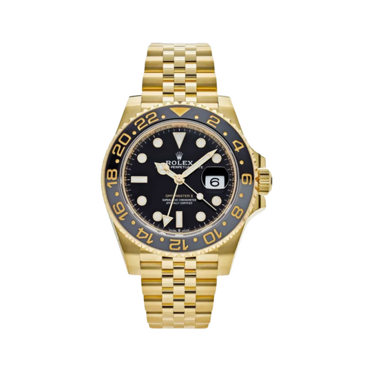 ROLEX GMT MASTER II 40MM GOLD BLACK DIAL