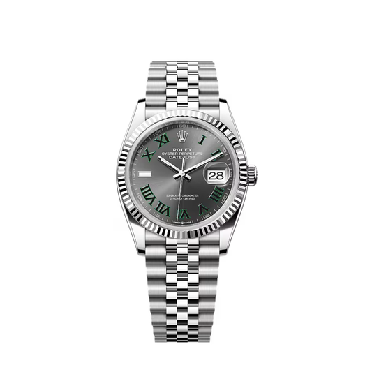 ROLEX DATEJUST 41 FLUTED ROMAN SLATE DIAL
