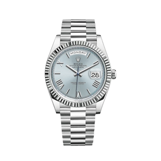 ROLEX DAY DATE 40 PLATINUM ROMAN DIAL