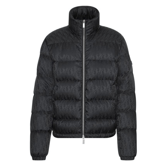 (PRE-ORDER) DIOR OBLIQUE PUFFER JACKET - BLACK