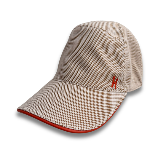 HERMES CHECK PREMIUM HAT - ORANGE
