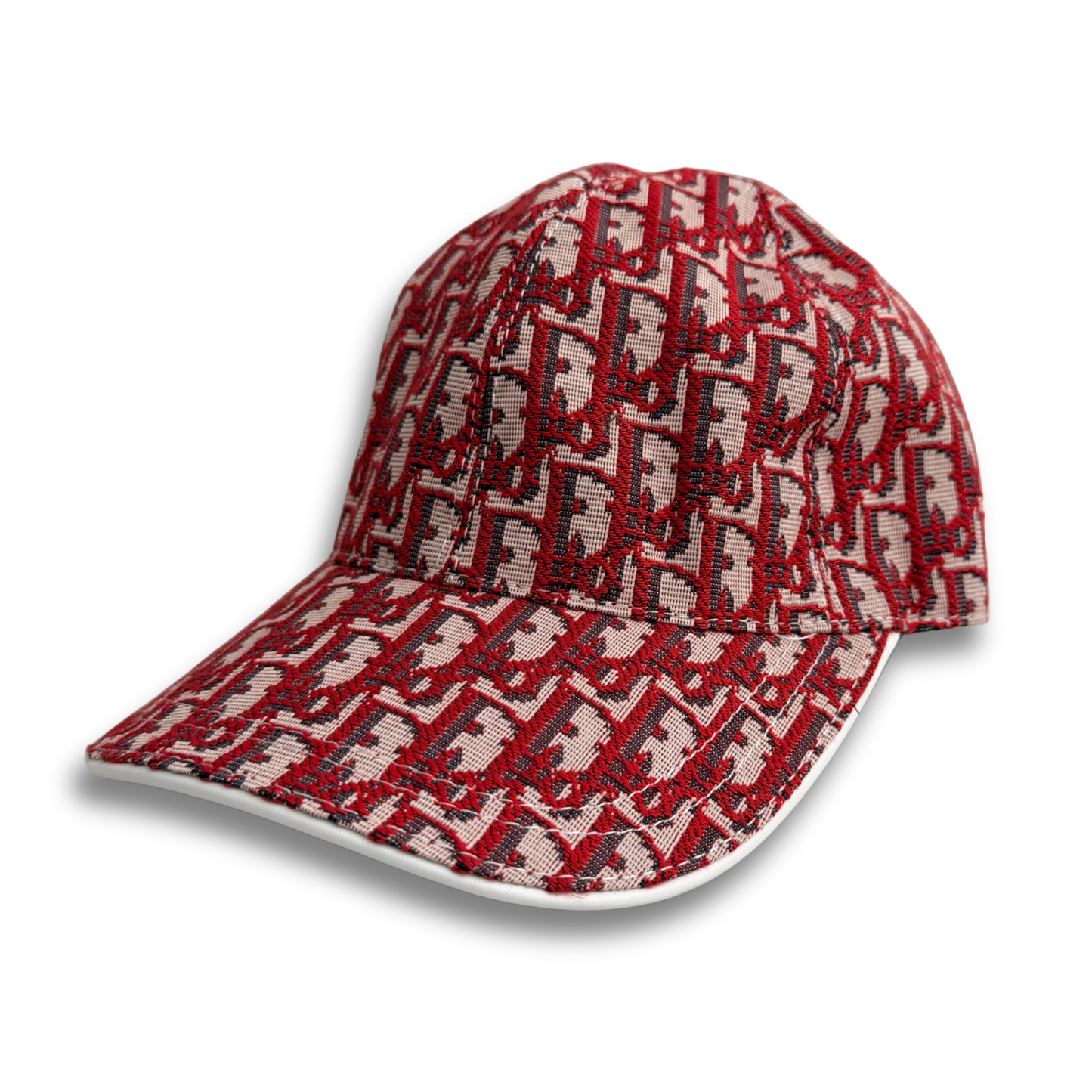 DIOR OBLIQUE MONOGRAM HAT - RED