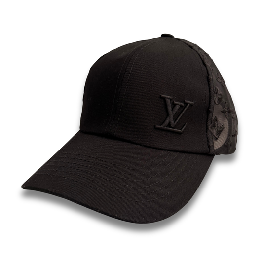 LOUIS VUITTON TRUCKER LOGO HAT - BLACK
