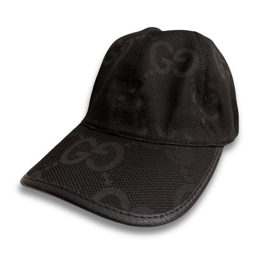 GUCCI GG JUMBO RIM HAT - BLACK