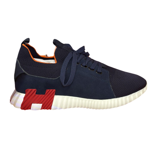 HERMES DEPART SNEAKER - NAVY/RED