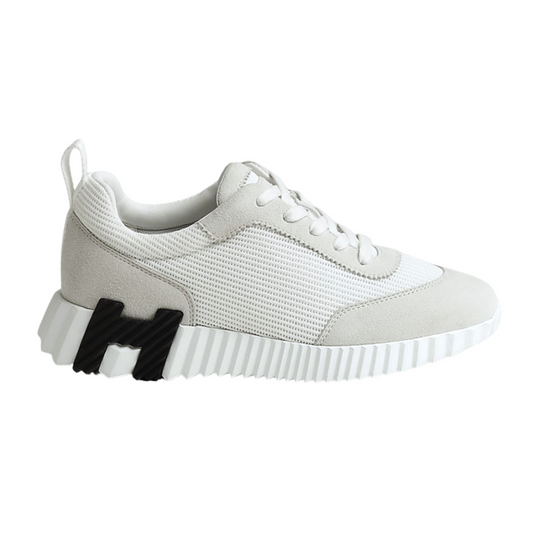 HERMES BOUNCING MESH SNEAKER - WHITE/BLACK