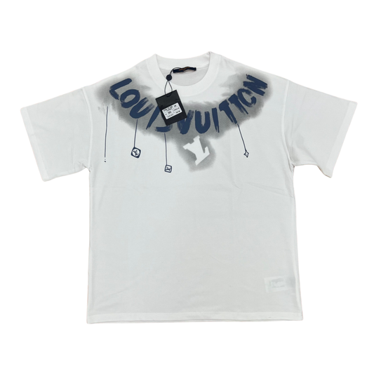 LOUIS VUITTON LOGO CHEST T-SHIRT - WHITE
