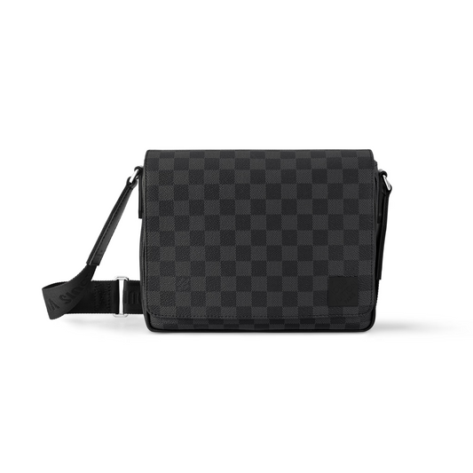 LOUIS VUITTON DAMIER INFINI DISTRICT BAG MENS - GRAPHITE