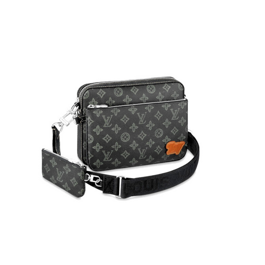 LOUIS VUITTON TRIO MONOGRAM MESSENGER BAG -  BLACK/WHITE/ORANGE
