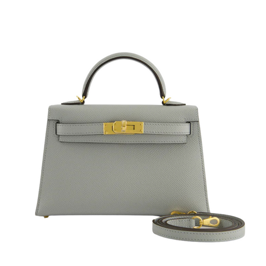 HERMES KELLY II SELLIER MINI BAG - GREY
