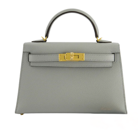 HERMES KELLY II SELLIER BAG - GREY