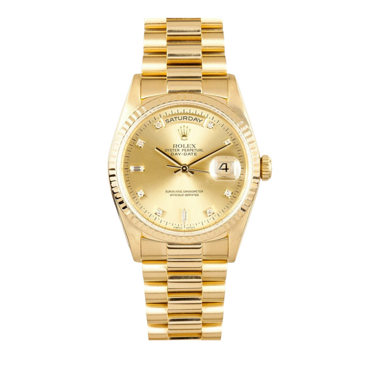 ROLEX DAY DATE PRESIDENT 40 YELLOW GOLD CHAMPAGNE DIAL