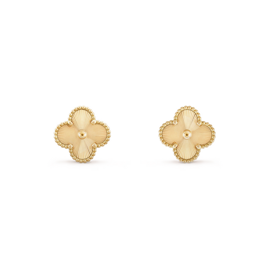 VAN CLEEF VINTAGE ALHAMBRA EARRINGS - GOLD